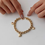 Yıldız Ve Kalp Bileklik