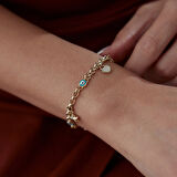 Aqua Göz Charm Bileklik