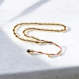 Özel Seri İmzalı Sistem Püsküllü 12x9 mm Kapsül Kesim Ateş Kehribar Tesbih 