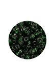 Dökme Cam Kum Boncuk Büyük Boy (6/0) 4 mm - 20 Gram - Şeffaf Koyu Yeşil - BNC100