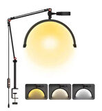 Ay Lamba Led Video Işığı Yarım Ay Şekilli Kumandalı Dolgu Işık Kalıcı Makyaj Tatto Çekim Işığı