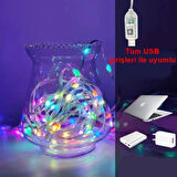 10 Metre Rgb Led Sese ve Müziğe Duyarlı Bluetooth Özellikli Tak Çalıştır Set