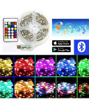 10 Metre Rgb Led Sese ve Müziğe Duyarlı Bluetooth Özellikli Tak Çalıştır Set