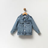 Unisex 5-8 Yaş Basic Çocuk Kot Ceket