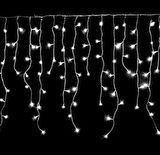 Beyaz Dekoratif Saçak Perde Led Aydınlatma İç/Dış Mekan 20 Metre Birbirine Eklenebilir 220V 8 Animasyonlu