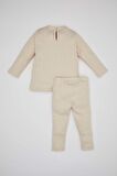 DeFacto Kız Bebek Nakışlı Uzun Kollu Fitilli Kaşkorse Pijama Takımı C0662A524SPER120