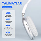  P9 Hi-Fi Ses Kalitesi Ayarlanabilir ve Katlanabilir Kulak Üstü Bluetooth Kulaklık