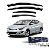 Hyundai Elantra Niken Kromlu Cam Rüzgarlığı 4lü Set 2011 2016