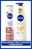 Nivea Q10 Sıkılaştırıcı Vücut Losyonu 200ml Ve Kadın Sprey Deodorant Derma Control Clinical 150ml