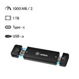 NPO DK01 NVMe M.2 900/1000Mb/s 1TB USB-A/Type-C Kablosuz Taşınabilir Harici SSD