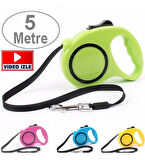 5 Metre Otomatik Makaralı Köpek Gezdirme Tasması Köpek Yürüyüş Aparatı Pup Style Yürütme Kayış