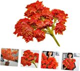 Yapay Çiçek 12 Li Set Sonbahar Hazan Çınar Yaprağı Yapay Ağaç Yaprağı