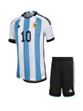 Arjantin A01016 Messi Çocuk İç Saha Forması 2022/2023  - Beyaz - ST01016-Beyaz-128