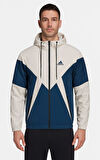 Adidas A03471 Erkek The Run Rain Kapüşonlu Yağmurluk - Adidas - İndigo - ST01771-İndigo-XL
