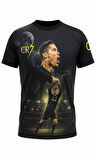 Cristiano Ronaldo C02852 Cr7 Special Edition Çocuk Futbol Forması - Siyah - ST02852-Siyah-152