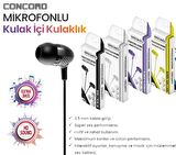 Concord Mikrofonlu Kulak İçi Kulaklık E1