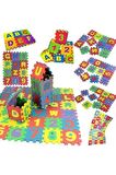 36 Parça Çocuk Oyun Karosu Eva Puzzle Yer Matı Harf Ve  Sayılar Eğitici Oyun Halısı Mini