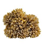 Yapay Çiçek Krizantem Kartopu Vizon Renk 7 Ayrı Tek Dal Demet