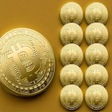 Bitcoin Coin Altın Kaplama Bitcoin Anma Madeni Koleksiyonluk Benzersiz Hediyelik