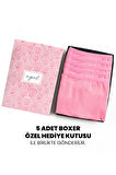 Öts Premium 5’li Kız Çocuk Boxer - Hediye Kutulu, Pamuklu Kumaş, Ultra Yumuşak, Esnek Kalıp, Etikets