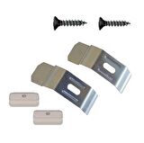Stor Perde Montaj Ayağı Seti ---GENİŞ, TAÇLI, PANELLİ KASA 5 CM İÇİN, Çelik Yaylı Portray KORNİŞ ÜZERİ MONTAJ APARATI