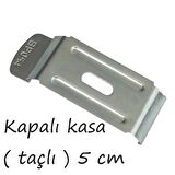 Stor Perde Montaj Ayağı Seti ---GENİŞ, TAÇLI, PANELLİ KASA 5 CM İÇİN, Çelik Yaylı Portray KORNİŞ ÜZERİ MONTAJ APARATI