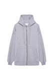 Fermuar Detaylı Sweatshirt Gri