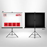 LiteOut 120x90cm Taşınabilir Tripod Ayaklı Projeksiyon Perdesi
