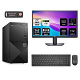 Dell Vostro 3910MT i3 12100 8GB 256GB SSD GT730/4GB FDOS N3563VDT3910 MASAÜSTÜ PC & 23.8" MONİTÖR