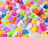 (3 Adet) Kawaii Süper Yumuşak Süper Esnek Squishy Hayvan Figürler, Sukuşi Oyuncak