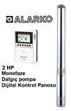 Alarko 2 HP Monofaze Dalgıç pompa + Dijital Kontrol Panosu