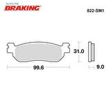 YARI METALİK ARKA FREN BALATASI / YAMAHA / YZF R6 / 600cc / ARKA / 1999-2000-2001-2002-2003-2004-2005-2006-2007-2008-2009-2010-2011-2012-2013-2014-2015-2016-2017-2018-2019-2020