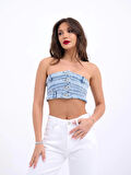 6817 KOT CROP-MAVİ
