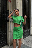 Liatris Crop Ceket Takım 9389-10
