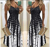 Kadın Suprem Kumaş Dijital Baskılı Elbise