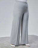Poly Viscose Full Lycra Beli̇ Lasti̇kli̇ Battal Pantolon