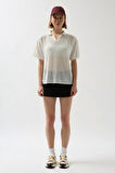 Polo Yaka Transparan  T-Shirt