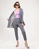 Dört Düğme Çi̇zgi̇li̇ Ceket