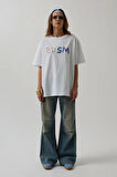 Sırt Ve Ön Baskılı Oversize T-Shirt
