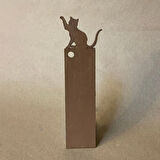 Uretti - Pınar 6606 - El Yapımı Bohem Tarzı Tütsü Kayığı - 5 x 25 cm / Kahverengi Kedi Kitap Ayracı Hediyeli