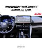 Toyota Yeni C-HR 2023-2024 Navigasyon ve Multimedya Uyumlu Mat Ekran Koruyucu