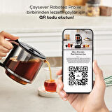Karaca Robotea Pro 4 in 1 Konuşan Cam Çay Makinesi Black Copper
