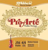 D'Addario J56 Pro-Arté Keman Tel Seti (4/4) | Naylon Özlü Yumuşak Tını Neme Karşı Toleranslı Yapı ve Konforlu Parmak Tuşesi