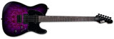 ESP LTD LTE200DXPRB Purple Burst Elektro Gitar (Orta/Üst Segment) | Ihlamur Gövde, Akçaağaç Sap, LTD Manyetikler, Üstün Çalım Konforu