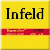 Thomastik IN-109 Infield Elektro Gitar Teli Seti (Profesyonel - Extra Light 09-42) | Süper Alaşım Kaplama, Parlak ve Net Ton Karakteri, Hızlı Çalım İçin Düşük Tansiyon | Ölçüler: 0.009 - 0.042 İnç Takım