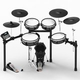 Artesia A250-BMS Legacy Dijital Davul Seti Black Metallic Stripe (Orta Seviye) | File Deri Mesh Padler, Hassas Tetikleme, Komple Set