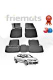 Renault Fluence 3d Havuzlu Paspas 2009-2018 Arası Siyah 4 Parça Set -