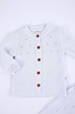 Babyhola %100 Triko Kız Erkek Bebek Çocuk Salopet Hırka 2'li Takım 5803