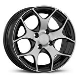 4*108*14*6.0 ET35 CH63.4 GLOSS BLACK DIAMOND