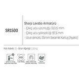 Creavit Sr1500 Sharp Lavabo Bataryası Krom - HIZLI KARGO